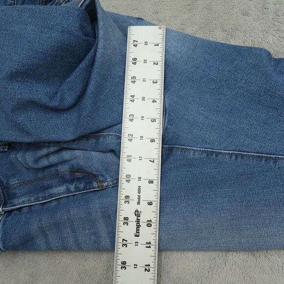 Loft Jeans Women's Size 12P Blue High-Rise Bootcut Denim 27" Inseam Stretch - Picture 6 of 16
